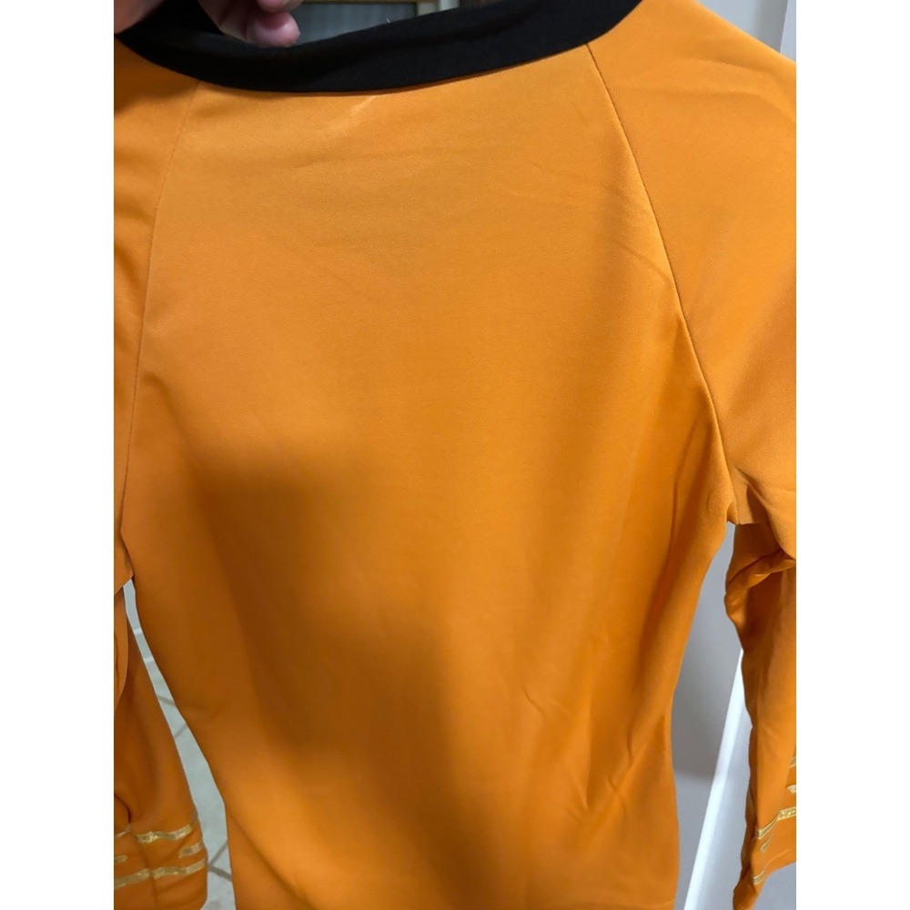 Star Trek Captain Kirk Costume Shirt Gold Command Uniform Rubies Small Cosplay - Picture 7 of 7